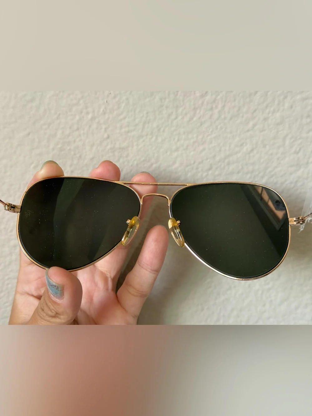 Ray-Ban Classic Aviator Mirrored Sunglasses Gold Frame w/ Case